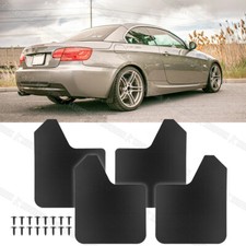 For 3 Series F30 F31 E90 E92 4X Rally Mud Flaps Wide Splash Guard Mudguard Black