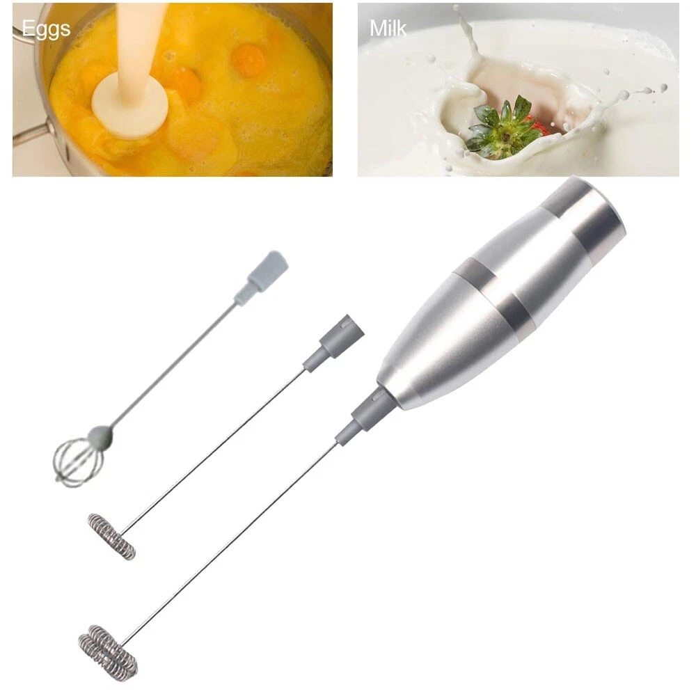 Milk Frother Set Mixer Stirrer Eggbeater Handheld Kitchen Cafe Electric