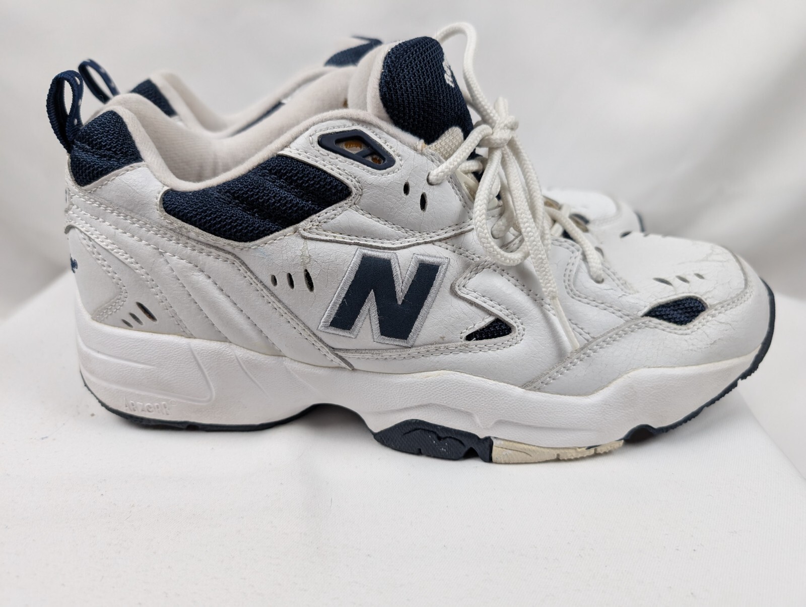 SAOLA Scarpe da ginnastica New Balance 608 da uomo US 11 5 sneakers sportive in pelle blu navy bianche