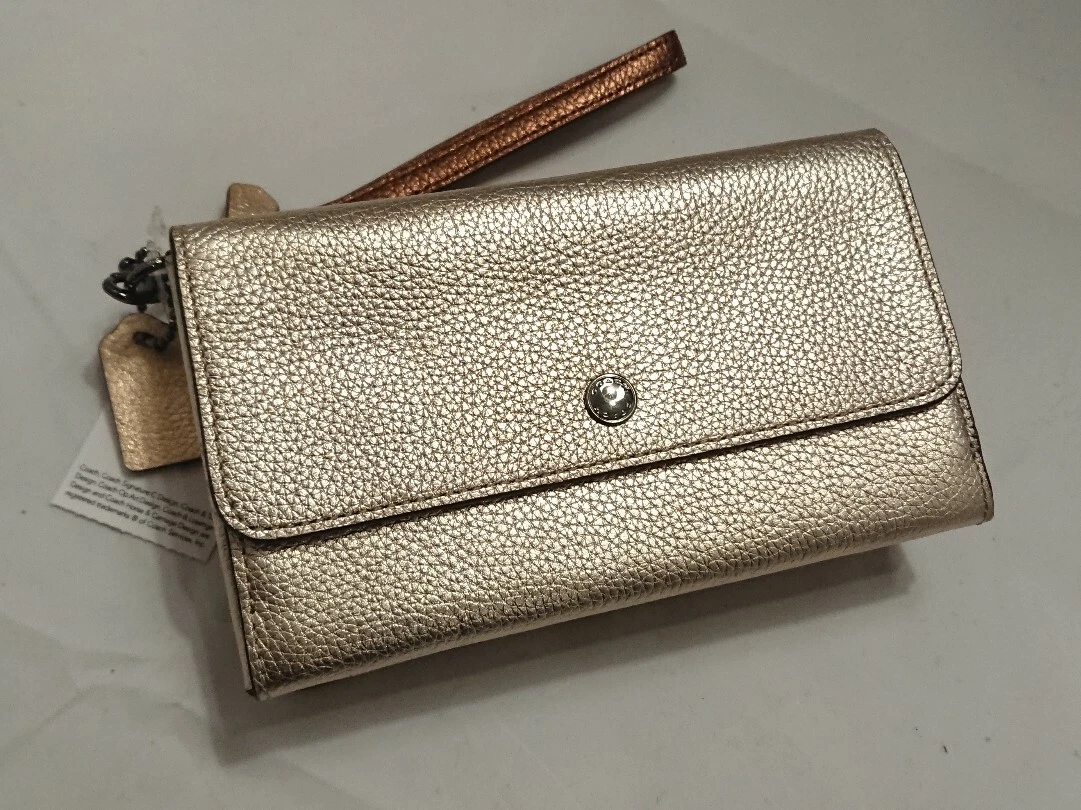 Coach triple sale small wristlet