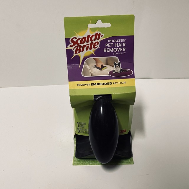 Scotch Brite Upholstery Pet Hair Remover Kit 5 Refill Sheets eBay
