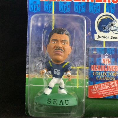 CORINTHIAN NFL HEADLINERS PLAYER JUNIOR SEAU BRAND NEW SUPER RARE 1:64 MINT