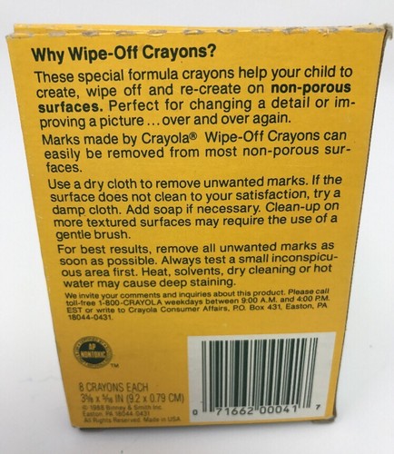 Crayola Crayons Wipe off, 8 Crayons C271 - Picture 2 of 2