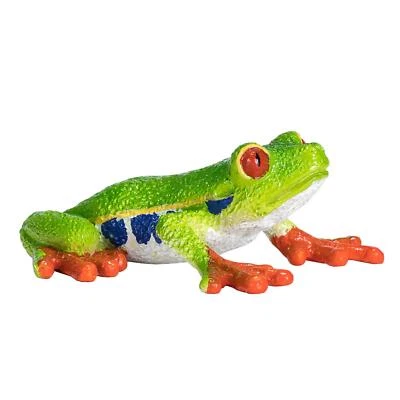 Rojo Ojos Rana de Árbol Wildlife Figura Juguete 5CM Longitud Aprox Mojo Fun - Imagen 1 de 4
