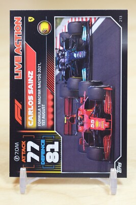 2022 Topps F1 Turbo Attax Base #213 Carlos Sainz - Ferrari