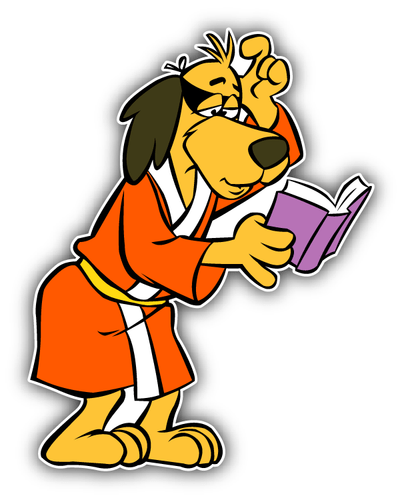 Hong Kong Phooey Book Cartoon Car Bumper Sticker Decal 5''x 4'' - 第 1/1 張圖片