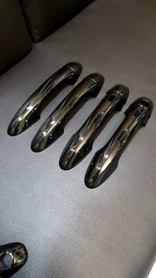 4DOOR HANDLE HAND COVER BLACK GLOSSY (TOP ) FOR TOYOTA NEW