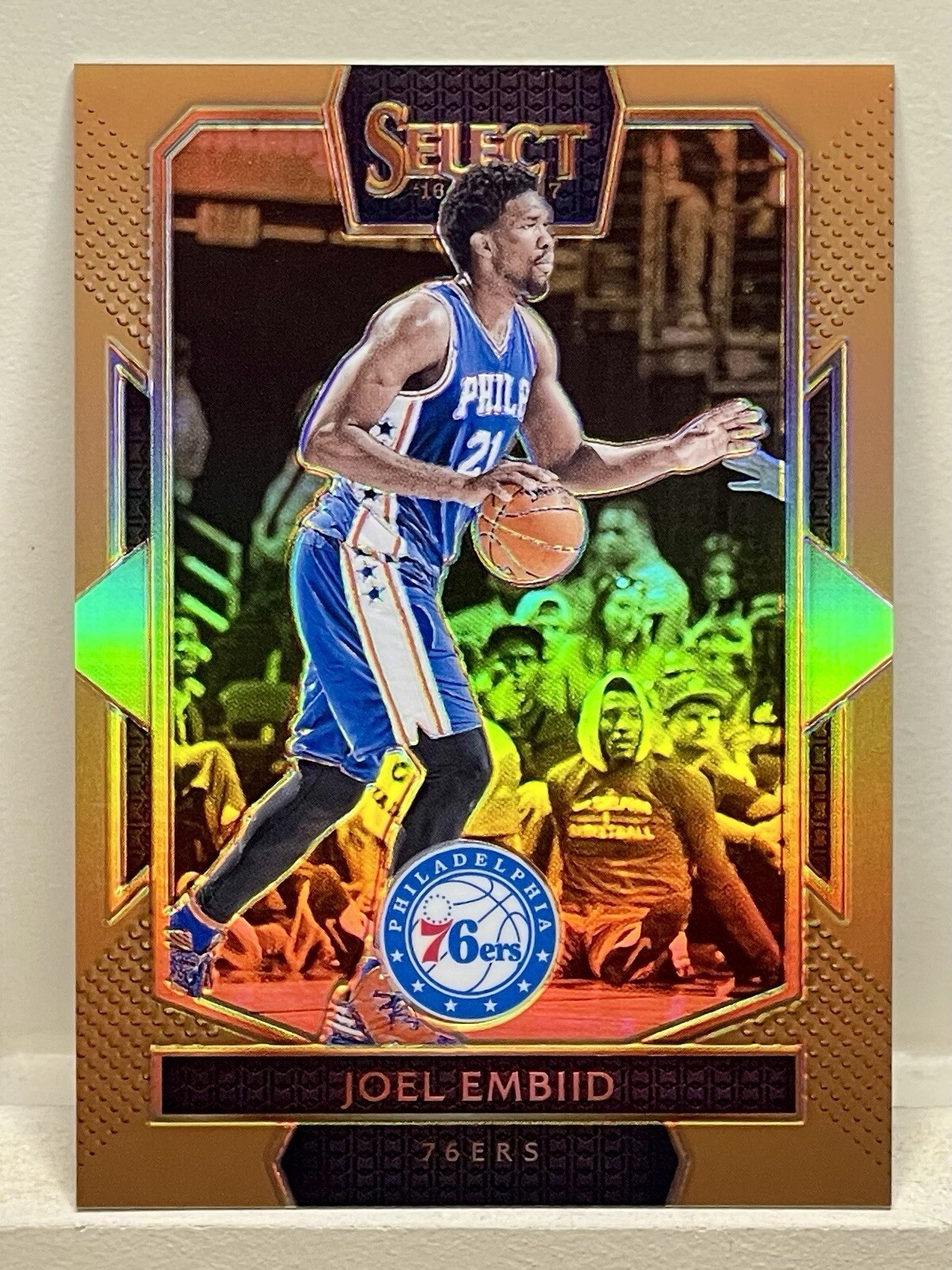 2016-17 Select Joel Embiid Courtside Copper Prizm 32/49 SP #236