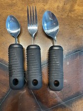 Fork Spoon Adaptive Eating Utensils Weighted Parkinson Super Grip LOT