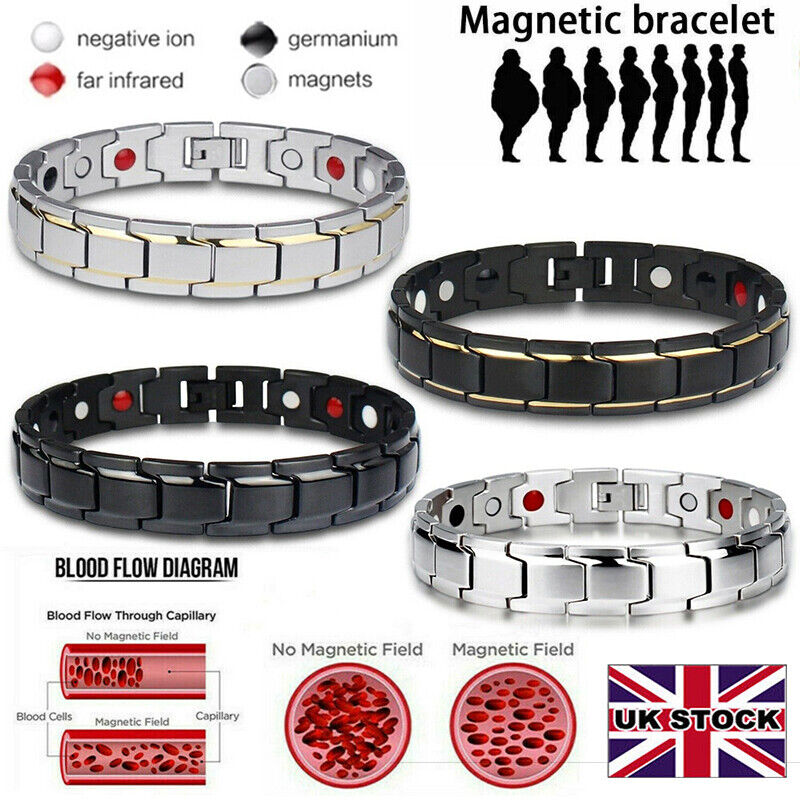 JINJIASC Elegant Magnetic Therapy Fit Plus Bracelet Slimming Weight Loss  Antifatigue Magnetic Bracelet for Men Women Silvergold  Amazoncouk  Health  Personal Care
