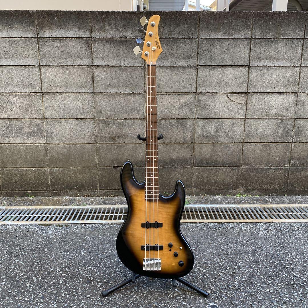 Electric Bass Guitar Hohner Professional JJ 80's Sunburst