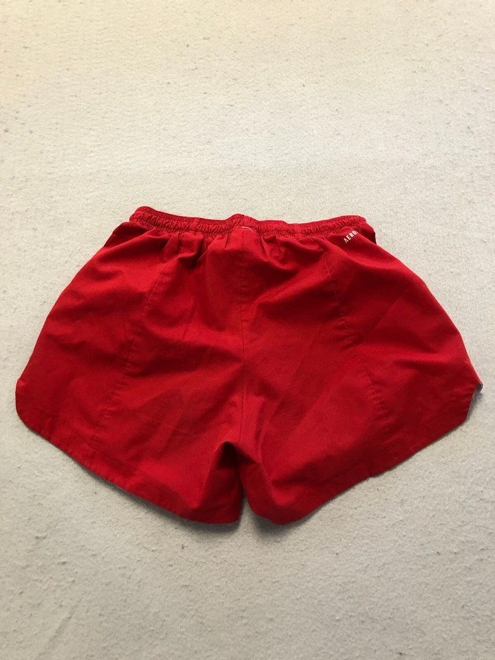 Adidas Bottoms Women's Extra Small Red Elastic Waistband Athletic Shorts - Image 3 of 4