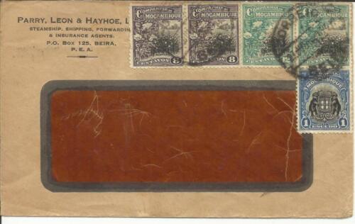 Mozambique Company Sc#125(x2)#129(x2)#143 commercial use Beira 7/JUL/1931  - 第 1/3 張圖片