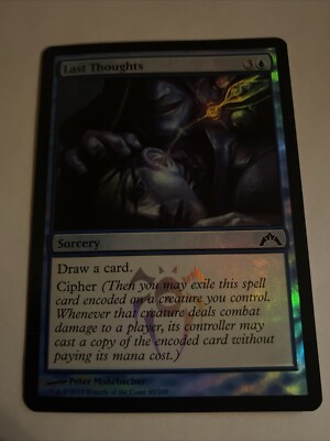 1x Last Thoughts | FOIL | Gatecrash | MTG Magic Cards