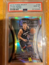2019 Select Premier Silver Prizm Tyler Herro #169 PSA 10 GEM MT Rookie RC Heat