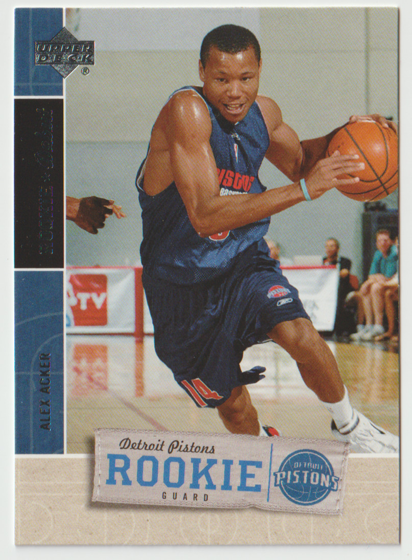 2005-06 Upper Deck Rookie Debut #122 Alex Acker RC - Detroit Pistons