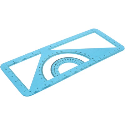 Mehrzweck -Aluminium -Legierungsherrscher Student Winkelmesser Lineal Und