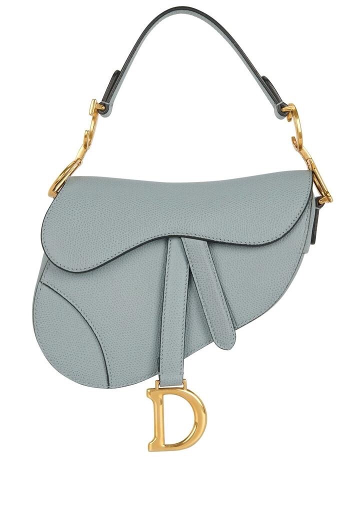 Dior Mini Saddle Bag In Blue