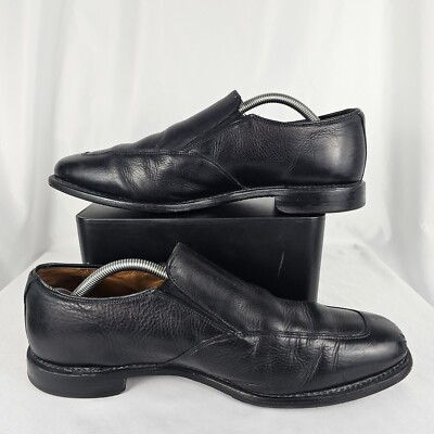 Allen Edmonds Milford Black Apron Toe Loafers Dress Shoes  display picture 2