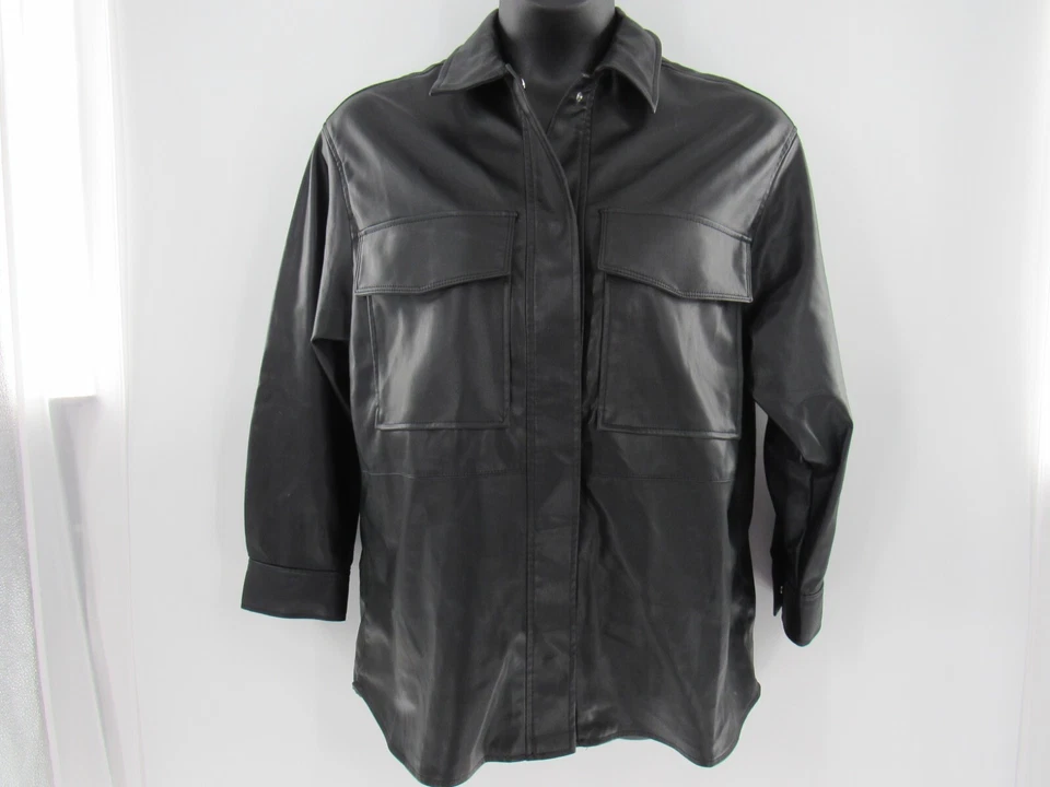 CHAQUETA ZARA CUERO NEGRA Bicicleta Grande CHAQUETA MUJER Talla M