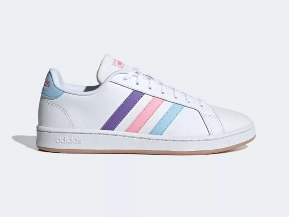 Adidas Grand Court Cloudfoam Pride Tennis Shoes Sneakers GY9400
