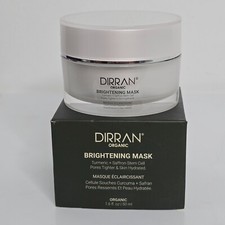 Dirran Organic Brightening Mask 50 mL 1.6 fl oz NEW Turmeric Saffron Stem Cell
