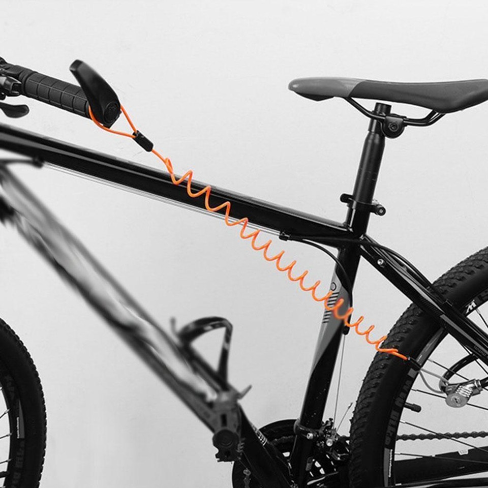 Motorcycle Bike Alarm Brake Disc Lock Security Reminder Stretch Rope