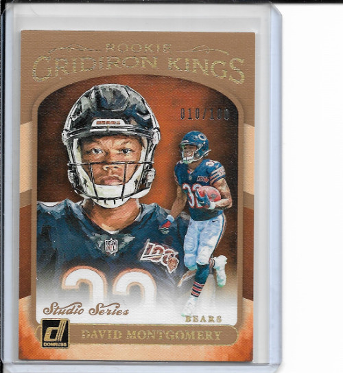 2019 Donruss David Montgomery Studio Series Rookie Gridiron Kings 10/100 #RGK-9
