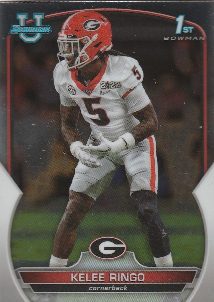 2022 BOWMAN UNIVERSITY CHROME KELEE RINGO CB GEORGIA (EAGLES ROOKIE) #68 HOT!