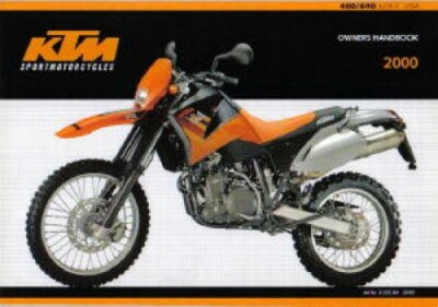 2000 KTM 400 640 LC4-E Motorcycle Owners Handbook