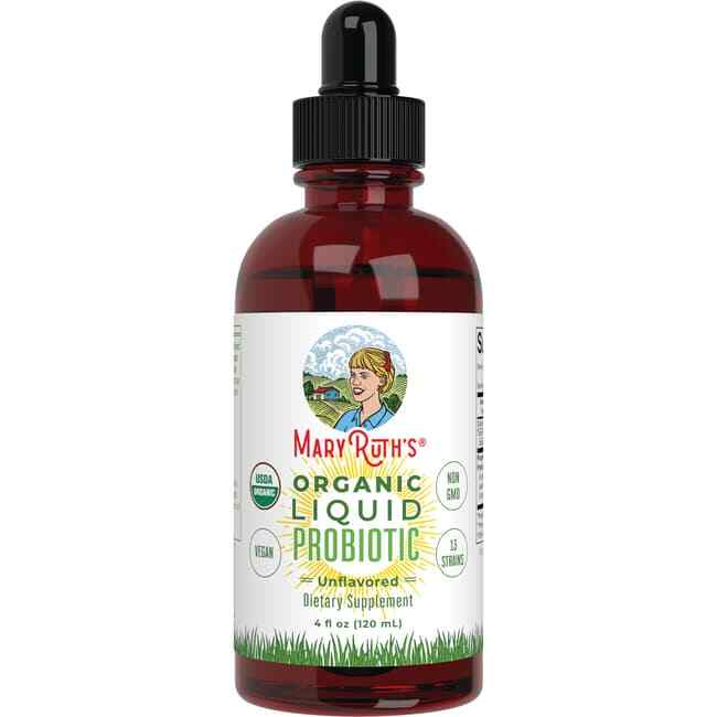 Органический жидкий пробиотик Mary Ruths - Без запаха, 2 млрд. кое, 4 жидких унции жидкости