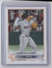 2022 Topps Update Jeremy Pena Rookie Debut RC Astros Base US276