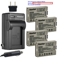 Kastar BP-110 Fully Decoded Battery Travel Charger for Canon VIXIA HF R21 HFR21