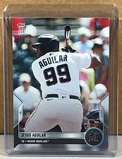 2022 TOPPS NOW Road to Opening Day #OD-243 JESUS AGUILAR MARLINS Print Run 81