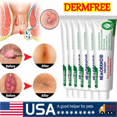 1~6PACK Herbal Haemorrhoid Cream Treatment Hemorrhoid Ointment Piles Pain Relief