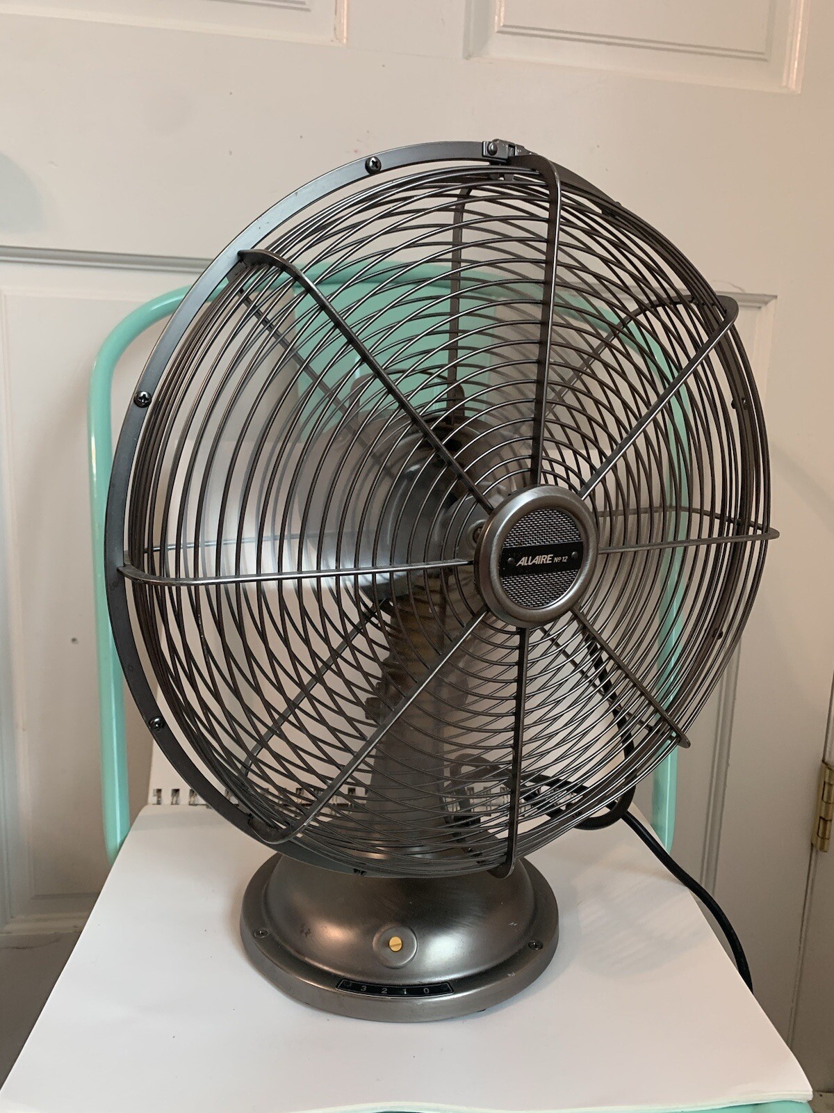 Restoration Hardware Allaire No. 12 Nickel Fan READ DESCRIPTION eBay