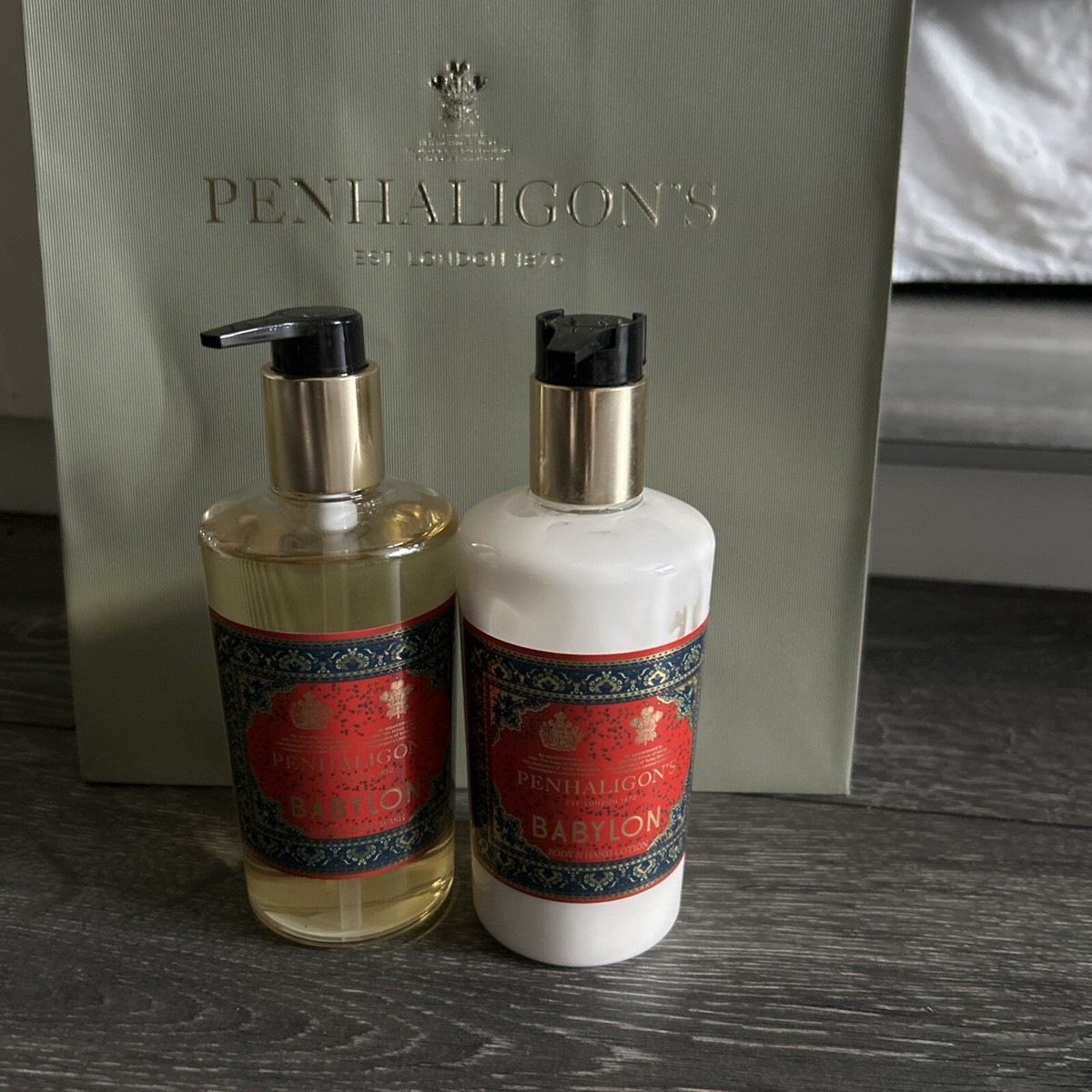 Penhaligon's Babylon body hand lotion 300ml and body wash wash