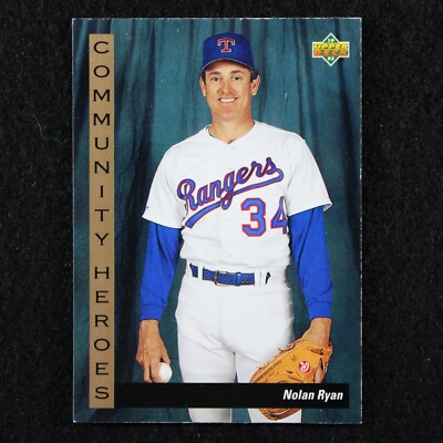 1993 Upper Deck - Nolan Ryan - #37 - Community Heroes - Texas Rangers