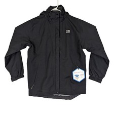 Karrimor Womens Us 8 Black Weathertite Waterproof Windproof Zip Front Jacket New