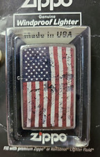 Zippo 207 OLS Americana Distres American Flag Windproof Lighter Made in USA