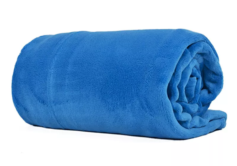 200 230 Sky Blue King Size Plush Fleece Blanket Soft Luxtury Warm Sofa Bed Throw
