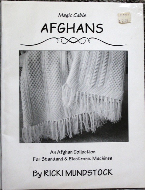 Mundsock "Magic Cable Afghans" standard or electronic knitting machine pattern! 