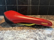 Retro 1997 Selle Italia Coda 1000 Cannondale Sella Rosso Kev-lar Shell