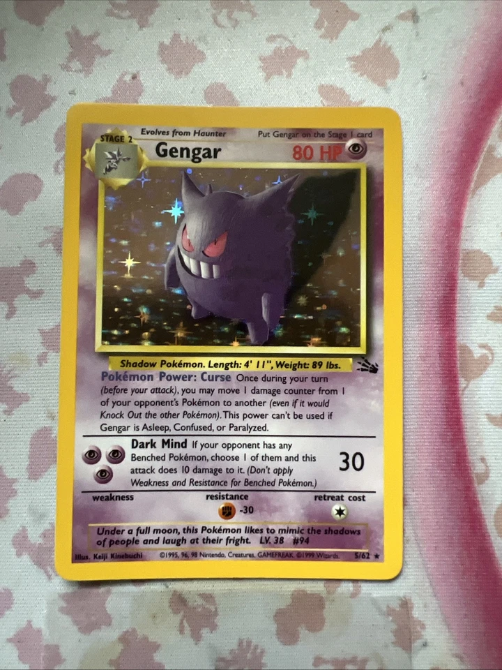 Gengar Holo | 5 | Fossil | Near Mint | englisch | Pokemon Karte - Bild 2 von 4