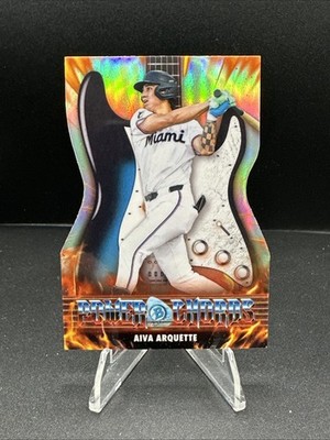 2026 Bowman Aiva Arquette Power Chords Refractor #PC-18 Marlins