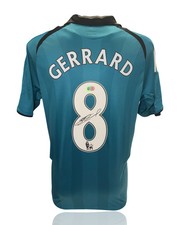 STEVEN GERRARD SIGNED LIVERPOOL FC 2008/09 THIRD SHIRT (ACG CERT AG17802)
