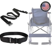 Universal Wheelchair Safety Strap 2'' Wide, 31-86'' Adjustable Bed/Seat Belt