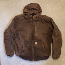 Carhartt Full Swing Armstrong Jacket Mens XL Tall Brown Cotton Duck 103371 VTG