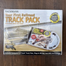 New Sealed Bachmann 44596 First Railroad Track Pack HO Scale Nickel Silver Track