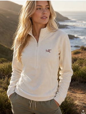 #ad Arc’Teryx Delta Cream Waffle Fleece Pullover 1 2 Zip Thermal Sz XS PriceFirm $69.00